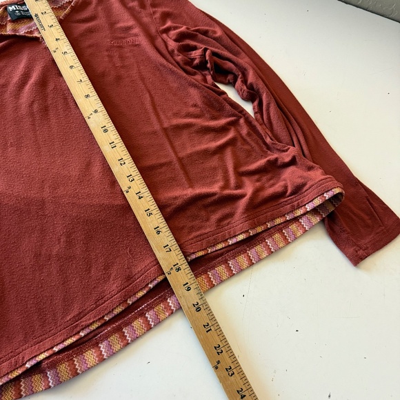 Missoni Saudia Rustic Orange Modal Blend Long Sleeve T-Shirt Top Womens S / M - Picture 8 of 9